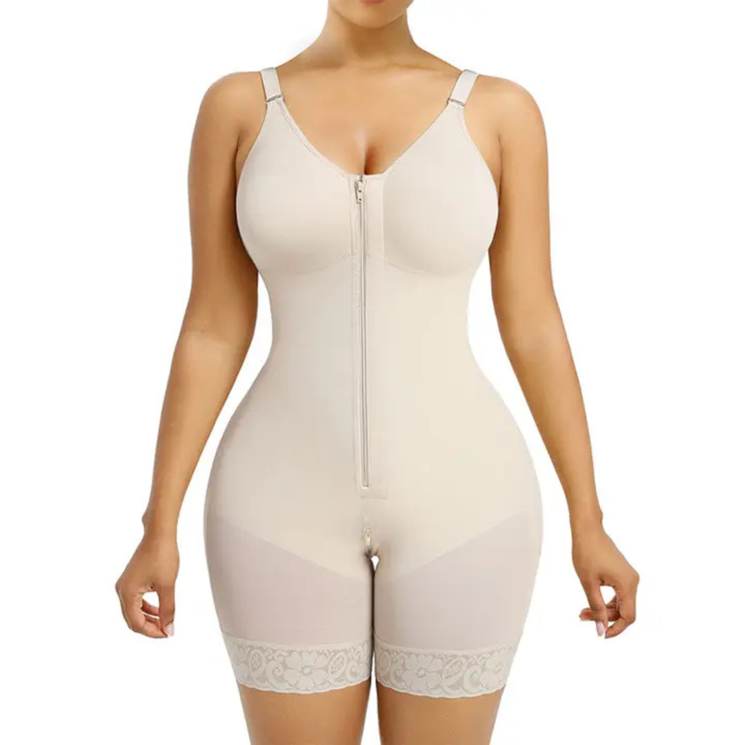 Veloura Faja with Zipper Crotch & Detachable Shoulder Strap